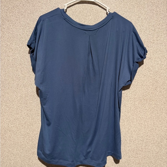 Versona Navy V-Neck Short Sleeve Top - Picture 5 of 5
